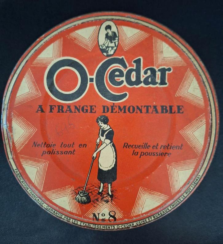 blik O-Cedar polish - ongeveer 1930, Verzamelen, Blikken, Gebruikt, Overige, Ophalen
