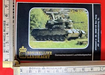 Vintage sticker Koninklijke Landmacht tank oorlog militaire  beschikbaar voor biedingen