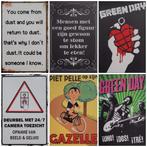 Overijssel provincie vlag reclamebord van metaal wandbord, Info@deconoord.nl, Deco Noord, Nieuw, Ophalen of Verzenden