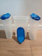 3 stuks Tupperware ruimtespaarder bus pasta blauw, Ophalen of Verzenden, Zo goed als nieuw, Blauw, Bus of Trommel