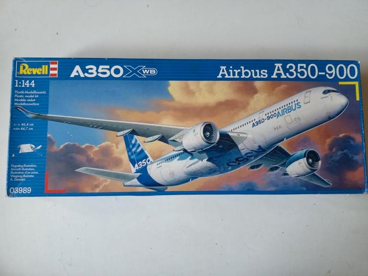 Revell 1/144 Airbus A350-900, Hobby en Vrije tijd, Modelbouw | Vliegtuigen en Helikopters, Zo goed als nieuw, Vliegtuig, 1:72 tot 1:144