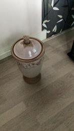 Mooie aarden werk pot met deksel, Ophalen of Verzenden