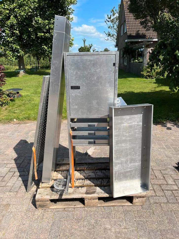 Aluminium bedrijfswageninrichting – 5 korte & 2 lange laden, Auto diversen, Autogereedschap, Gebruikt, Ophalen
