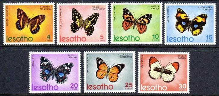 LESOTHO 55 - Dieren: insecten (vlinders), Postzegels en Munten, Postzegels | Thematische zegels, Postfris, Dier of Natuur, Ophalen of Verzenden