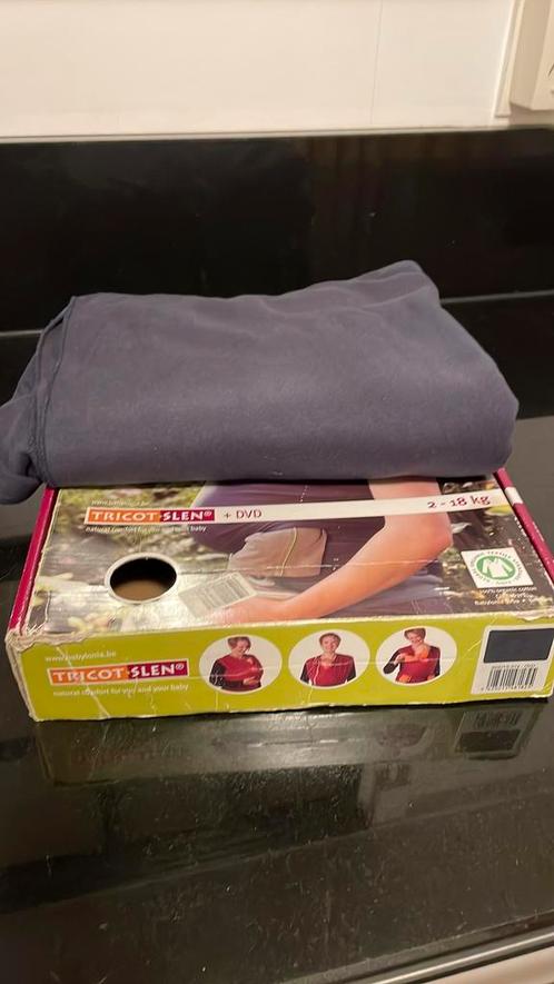 Trico-Slen blauw grijze draagdoek biologisch katoen, Kinderen en Baby's, Babydragers en Draagdoeken, Nieuw, Draagdoek, Ophalen of Verzenden