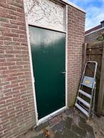 Schuurdeur met slot, Doe-het-zelf en Verbouw, Ophalen, Gebruikt, 80 tot 100 cm, Buitendeur