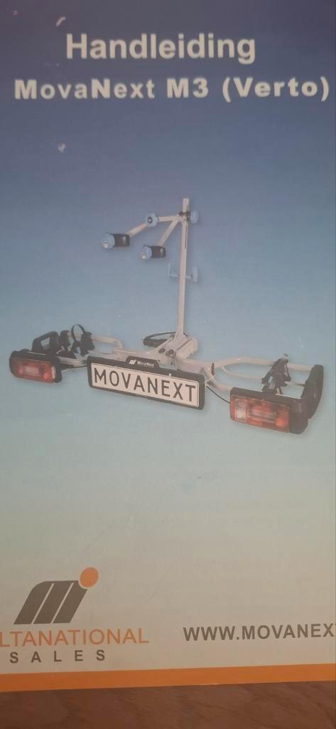 Nieuw. MovaNext M3 Fietsdrager - Perfect voor uw fietsen!, Auto diversen, Fietsendragers, Nieuw, Trekhaakdrager, 2 fietsen, Elektrische fiets