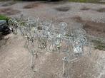 Oude smeedijzeren bloemen ezel of sier object op u terras, Ophalen