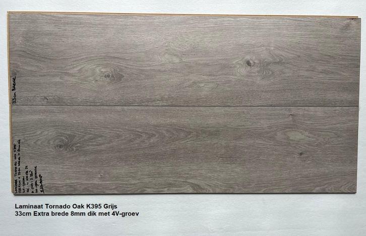 33cm brede Laminaat Tornado Oak K395 met Easy click syteem, Huis en Inrichting, Stoffering | Vloerbedekking, Nieuw, Laminaat, Grijs