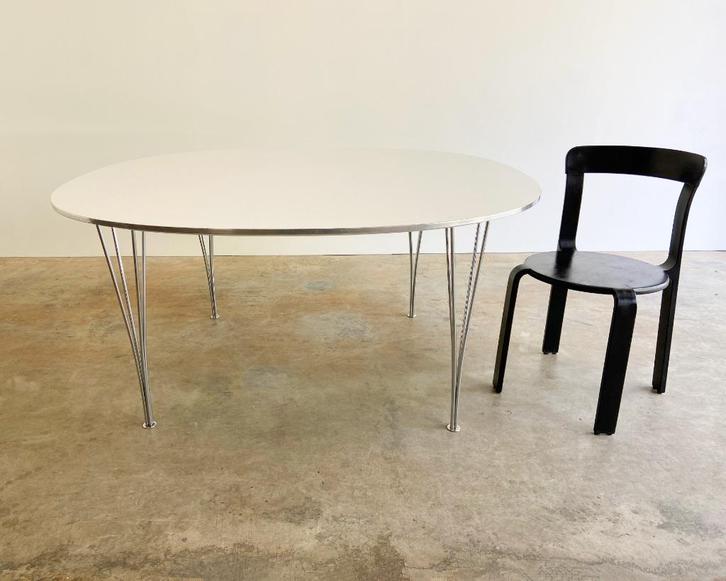 Fritz Hansen Super Circular tafel Bruno Mathsson  ø145 cm, Huis en Inrichting, Tafels | Bijzettafels, Gebruikt, Rond, 60 cm of meer