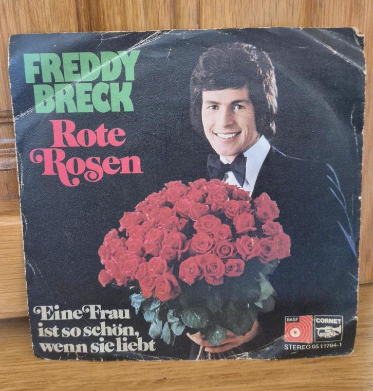 Freddy Breck ‎– Rote Rosen - Single 7 inch, Cd's en Dvd's, Vinyl Singles, Gebruikt, Single, Wereldmuziek, 7 inch, Ophalen of Verzenden