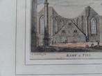 Ingekleurde originele ets kerk Tiel, A. Rademaker, 18e eeuw, Verzenden