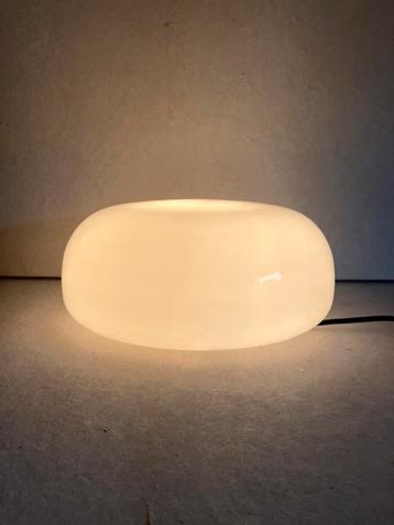 Gispen vintage plafonlamp of plafonnière met opaline glas beschikbaar voor biedingen