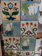 Jugendstil tegels., Antiek en Kunst, Antiek | Wandborden en Tegels, Ophalen