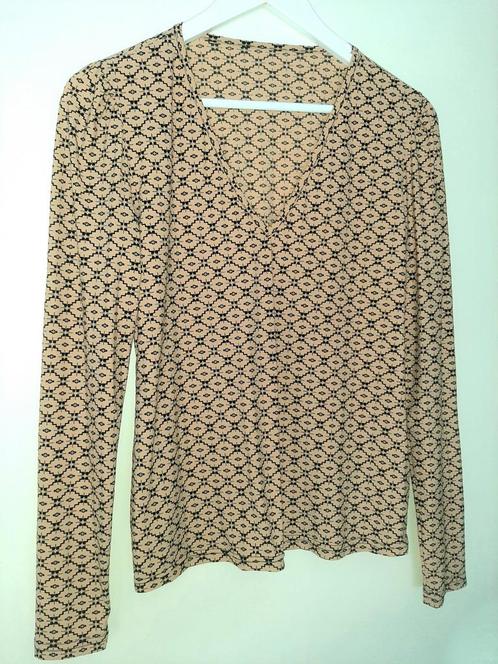 Prachtige top shirt Studio Anneloes travelstof print M, Kleding | Dames, Tops, Zo goed als nieuw, Maat 38/40 (M), Lange mouw, Ophalen of Verzenden