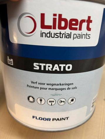 Libert strato verf voor weg- en straatmarkeringen wit 2,5l beschikbaar voor biedingen