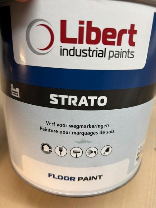 Libert strato verf voor weg- en straatmarkeringen wit 2,5l, Hobby en Vrije tijd, Schilderen, Nieuw, Ophalen of Verzenden