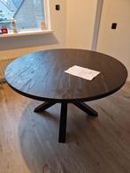 Eettafel rond Stretto Pronto zwart 130 cm, Huis en Inrichting, Tafels | Eettafels, Ophalen, Gebruikt, Rond, 100 tot 150 cm