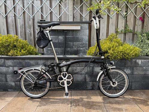 Zgan Brompton vouwfiets met 6 versnellingen verlengde zadel, Fietsen en Brommers, Fietsen | Vouwfietsen, Zo goed als nieuw, Brompton