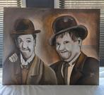 Schilderij Laurel and Hardy 1.00 x 0.80, Antiek en Kunst, Ophalen