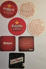 5 Spaanse Bierviltjes van 3 Brouwerijen, Ophalen of Verzenden, Gebruikt, Viltje(s), Overige merken