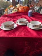 Villeroy & Boch,Septfontaines,3 vintage soepkom met schotel, Ophalen of Verzenden
