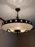 Hanglamp | glas | ca. 48 cm | vintage, Ophalen, Vintage, Zo goed als nieuw, Glas