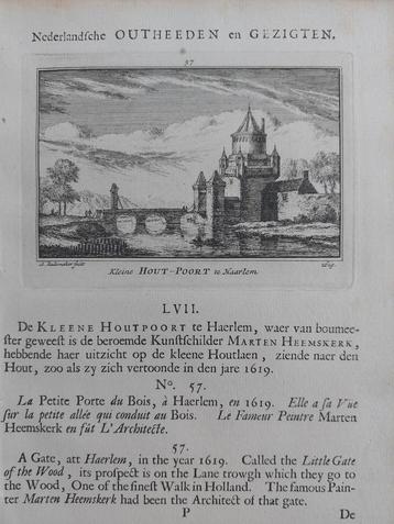 57 / Kleine Hout-Poort Houtpoort Haarlem 1e druk uit 1732