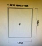 Energie zuinig vast raam/zwart kunststof/ triple glas