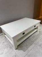 Richmond Interiors Landelijke Witte Tafel 80x130, Huis en Inrichting, Tafels | Salontafels, Ophalen, Gebruikt, 50 tot 75 cm, 50 tot 100 cm