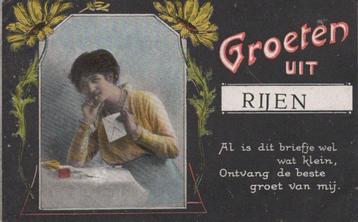 RIJEN - 1924 - GROETEN UIT beschikbaar voor biedingen