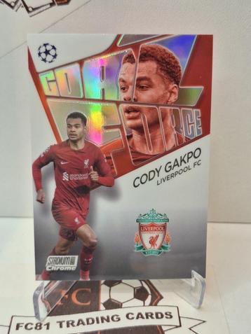 Gakpo - Liverpool - Topps Stadium Chrome - Goal Force beschikbaar voor biedingen