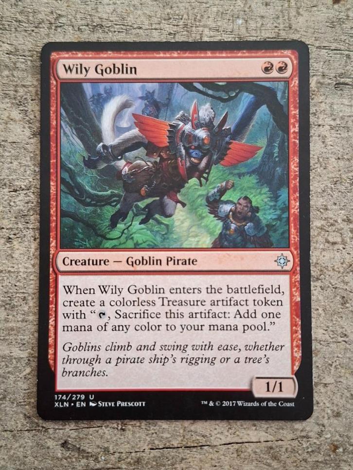 Wily Goblin - Magic the Gathering, Hobby en Vrije tijd, Verzamelkaartspellen | Magic the Gathering, Gebruikt, Verzenden