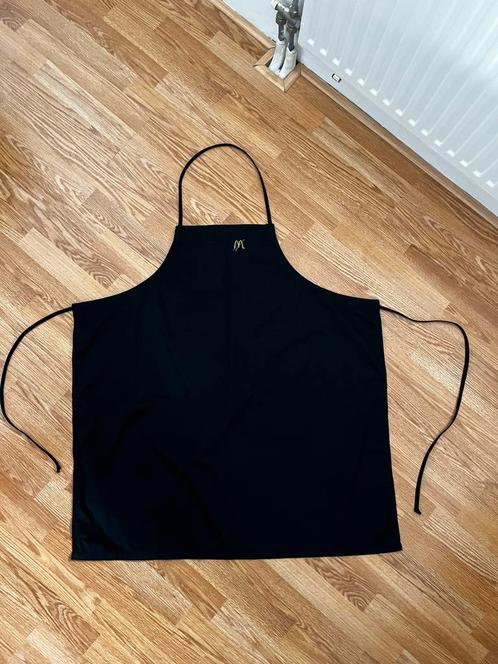 Vintage keukenschort Mc Donalds, Huis en Inrichting, Keuken | Textiel, Gebruikt, Schort, Zwart, Ophalen of Verzenden