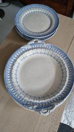 Limoges B en Cie servies uit 1900 licht beboterd porselein, Antiek en Kunst, Ophalen of Verzenden