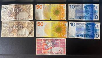 Lotje Nederlandse bankbiljetten 345 gulden. beschikbaar voor biedingen