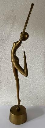 Koperen / messing balletdanseres 990 gram 48 cm, Antiek en Kunst, Ophalen of Verzenden