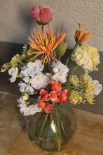 ZGN mini zijden Silk-ka boeketje met kunstbloemen, Ophalen of Verzenden, Zo goed als nieuw, Binnen