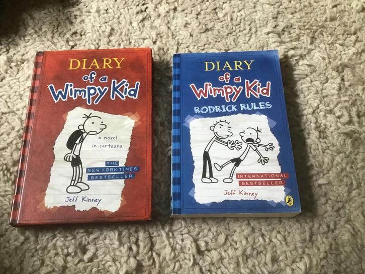 Diary of a Wimpy Kid - 2 Boeken nieuw opbr giro555, Boeken, Kinderboeken | Jeugd | onder 10 jaar, Nieuw, Fictie algemeen, Ophalen of Verzenden
