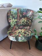 Leen Bakker fauteuil met jungle print - zo goed als nieuw, Ophalen, Minder dan 75 cm, Zo goed als nieuw, Metaal