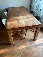 Teak houten eettafel, Huis en Inrichting, Tafels | Eettafels, Ophalen, Gebruikt, Teakhout, 200 cm of meer