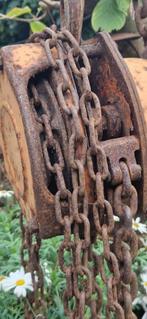 Oude industriele Nitchi kettingtakel (brocante), Antiek en Kunst, Ophalen