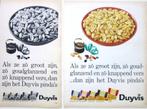 6 vintage advertenties reclames Duyvis pinda's 1963-66, Verzamelen, Retro, Ophalen