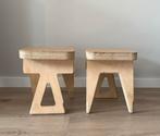 2 krukjes voor kind / als bijzettafel, Huis en Inrichting, Krukjes, Ophalen, Gebruikt, Hout
