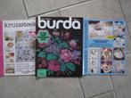 3 x  Borduurblad  Burda / Kruissteek / Borduren nr 5135, Verzenden, Zo goed als nieuw, Handborduren, Patroon