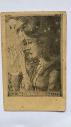 Antiek Ansicht Kaart Het Huwelijk Jan Toorop 1937, Verzamelen, Ophalen of Verzenden, Voor 1940, Gebruikt, Overige onderwerpen