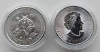 Zilveren 2 oz Creatures of the North Werewolf 2021., Ophalen of Verzenden, Noord-Amerika, Losse munt, Zilver