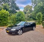 SAAB 9-3 CABRIO 1.8 T AUT ZWART GRIJS LEER IZGST APK 4-26, 1998 cc, 4 cilinders, Cabriolet, 4 stoelen