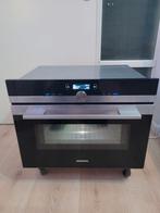 Mooie Siemens RVS inbouw oven met magnetron functie te koop., Ophalen, Zo goed als nieuw, 45 tot 60 cm