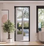Hamstra rolhordeur Ultra antraciet 215 x 140 cm, Ophalen, Kunststof, 120 cm of meer, Hordeur